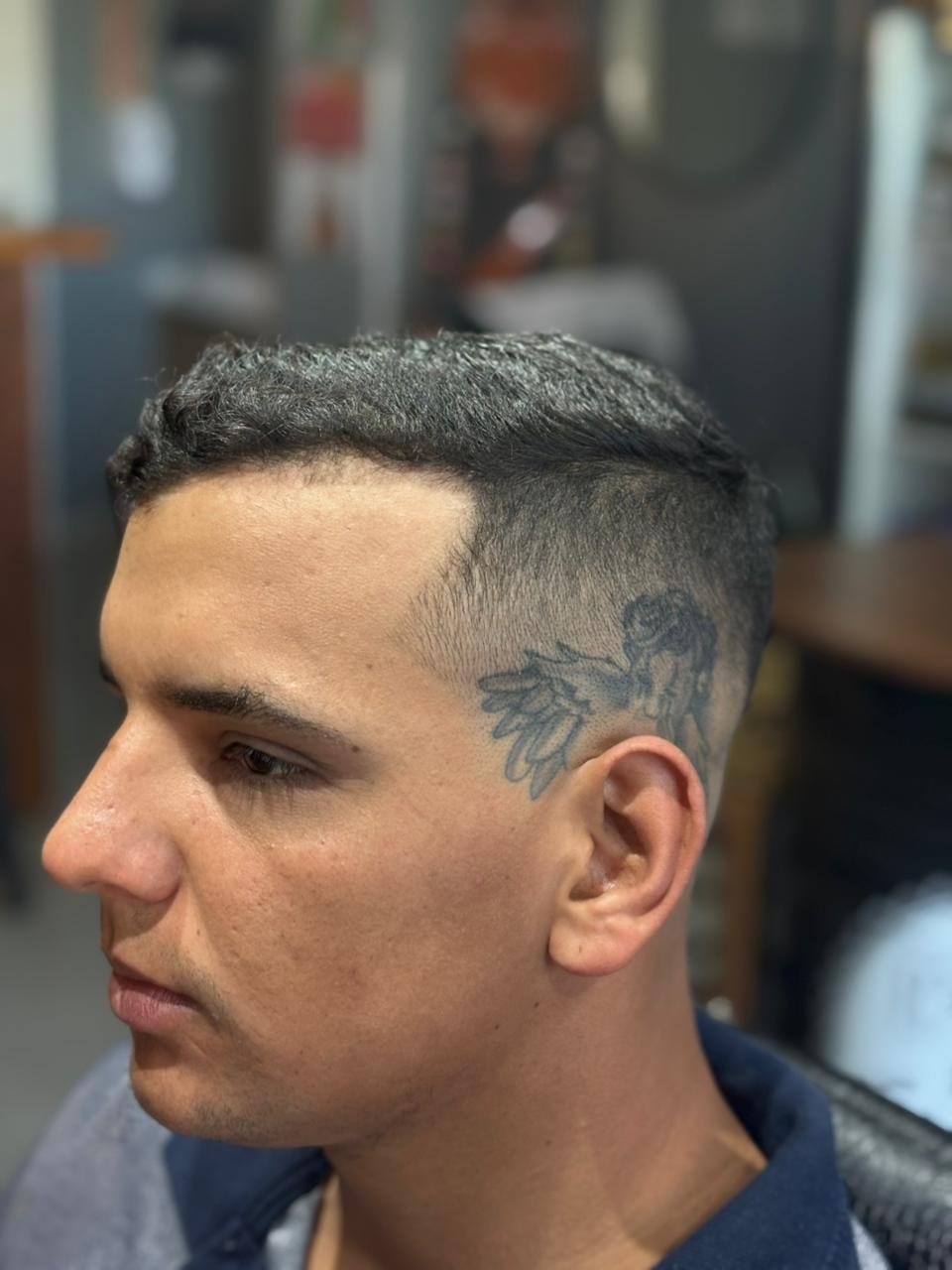 Ambiente interno da barbearia
