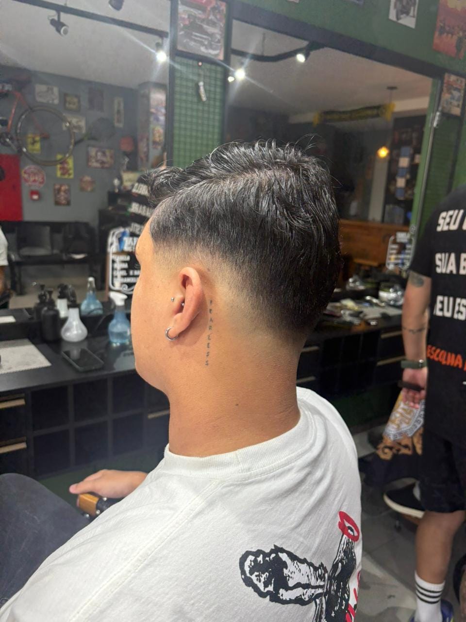 Fachada da Secco Barbearia